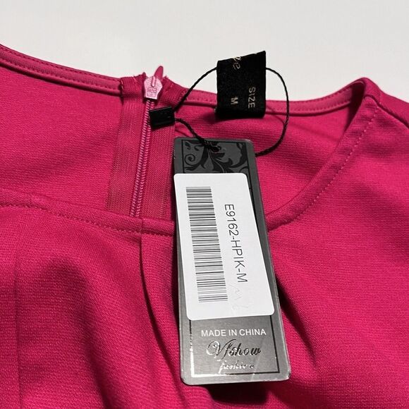 NWT VFSHOW Midi‎ Bodycon Sleveless Back Zipper Waist Tie Slim Work Business Sz M - Picture 4 of 9